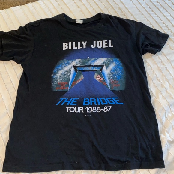 Vintage Billy Joel the bridge tour 80’s T-shirt - Picture 1 of 4